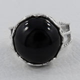 Black Onyx Silver Rings