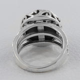 Black Onyx Silver Rings