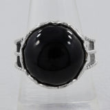 Black Onyx Silver Rings