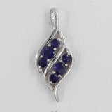 Blue Topaz Gemstone Silver Pendant
