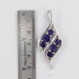 Blue Topaz Gemstone Silver Pendant