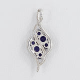 Blue Topaz Gemstone Silver Pendant
