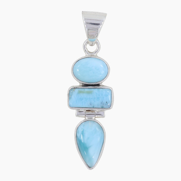 925 Sterling Silver Larimar Pendants