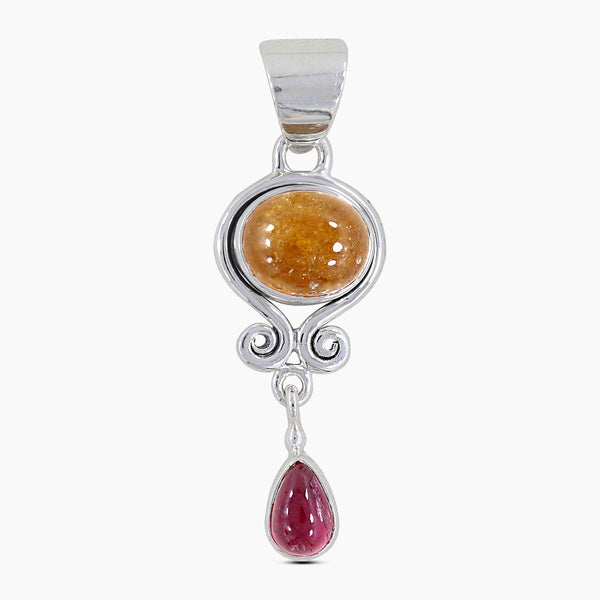 925 Sterling Silver Tourmaline Pendants