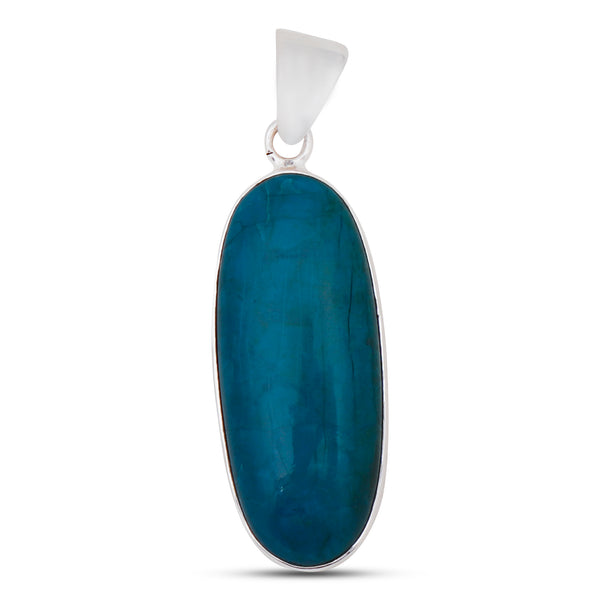 925 Sterling Silver Azurite malachite Pendant