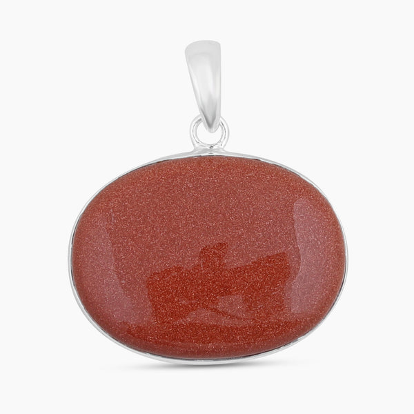 Red Sunstone Gemstone Silver Pendants