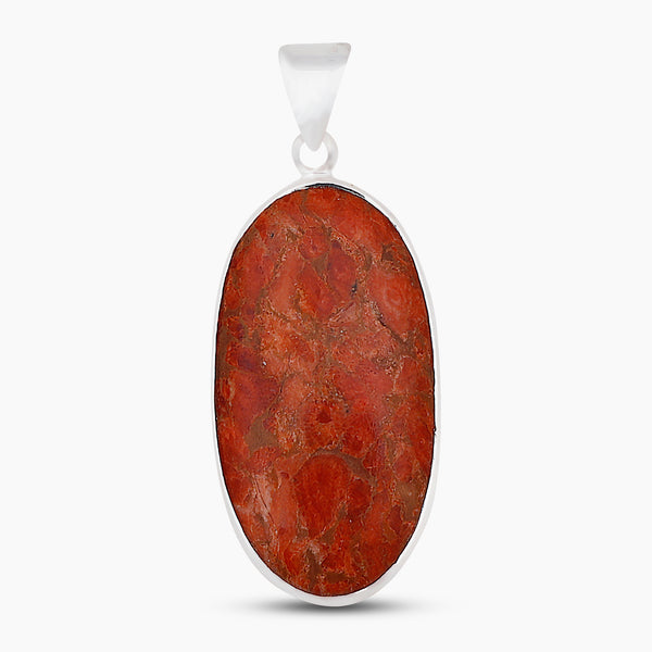 925 Sterling Silver Sponge Coral Pendants