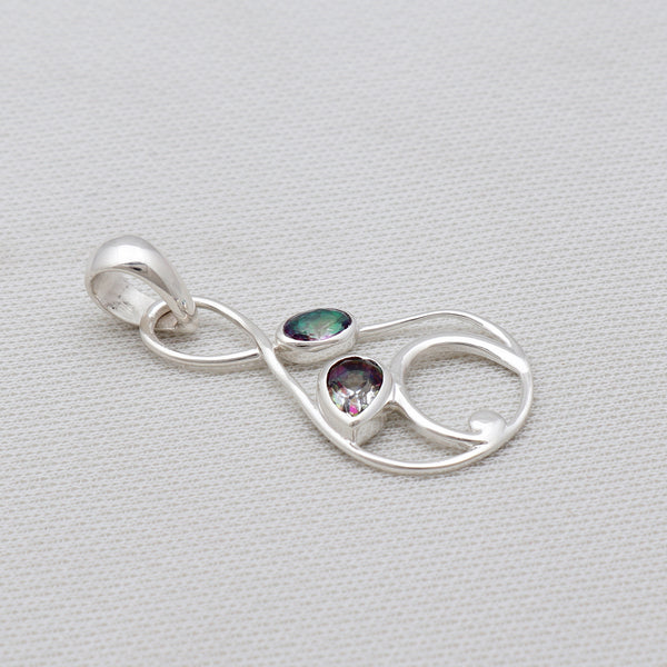 925 Silver Mystic Quartz Pendants