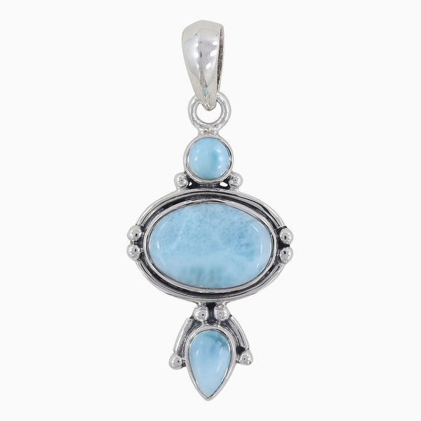 925 Sterling Silver Larimar Pendants