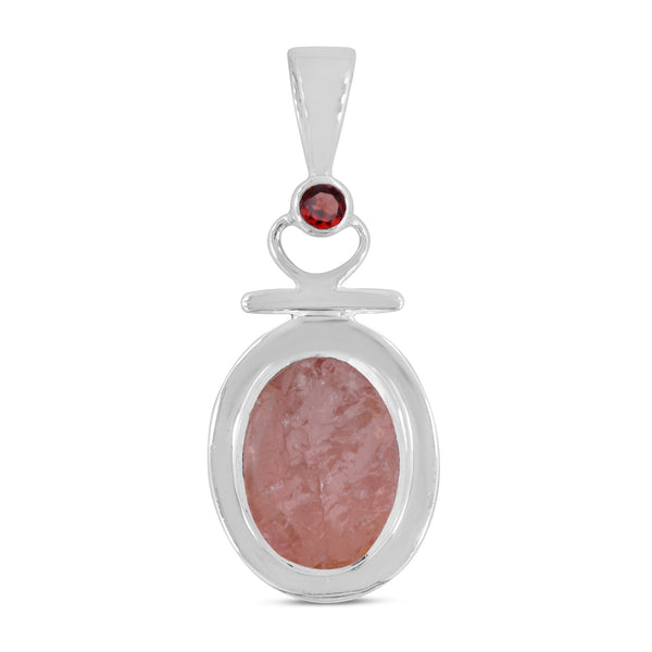 925 Sterling Silver Raw Amethyst Pendants