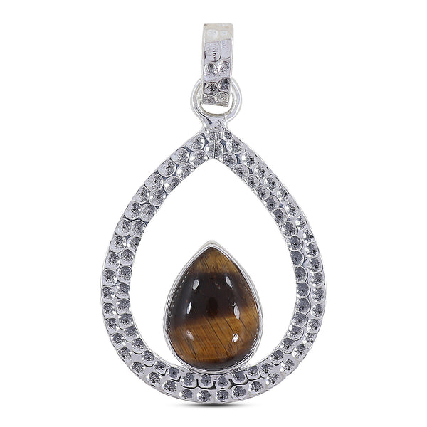 925 Sterling Silver Tiger Eye Pendant