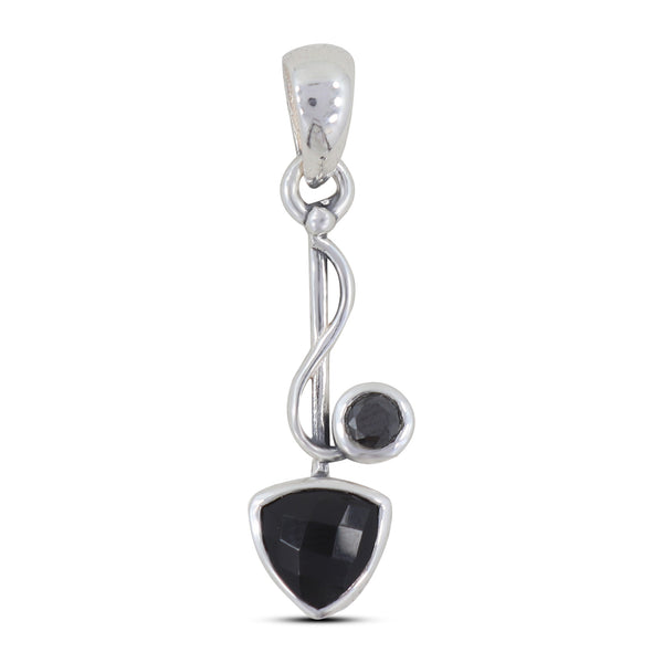 925 Sterling Silver Green Amethyst Pendant