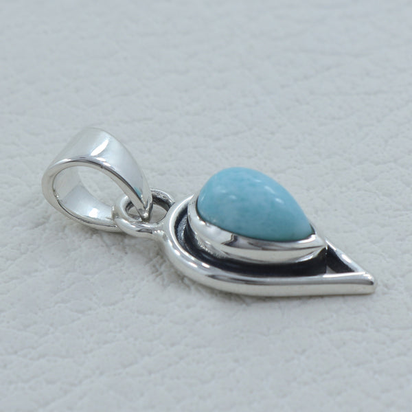 925 Sterling Silver Larimar Pendant
