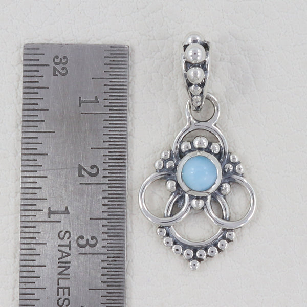 925 Sterling Silver Larimar Pendants