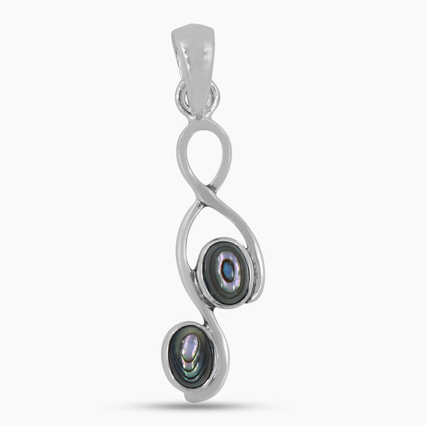 925 Sterling Silver Abalone Shell Pendants