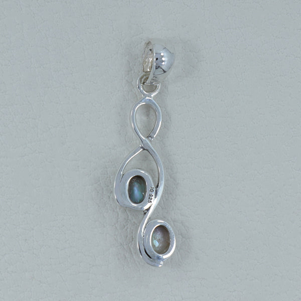 925 Sterling Silver Abalone Shell Pendant