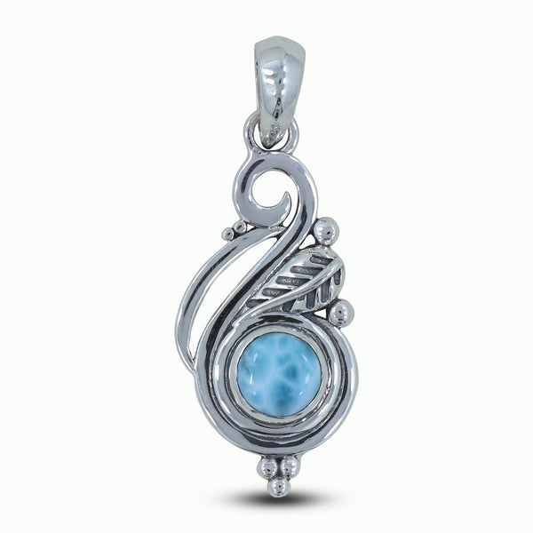 925 Sterling Silver Larimar Pendant