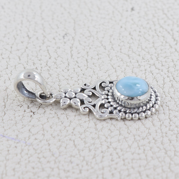 925 Sterling Silver Larimar Pendant