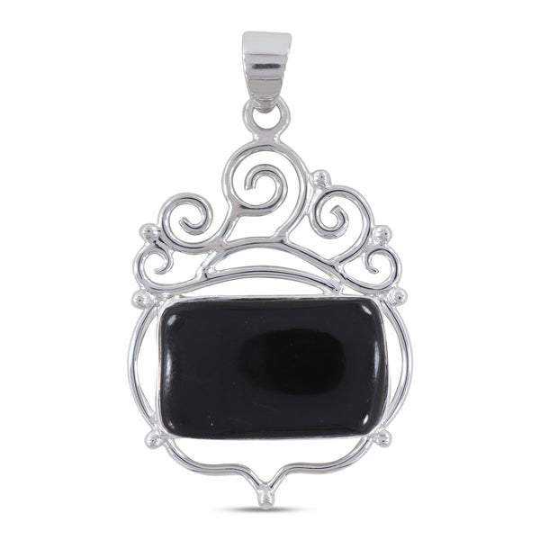 925 Sterling Silver Black Onyx Pendants
