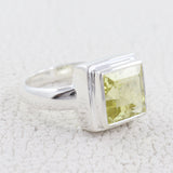 925 Sterling Silver Citrine Ring