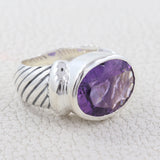 925 Sterling Silver Larimar Ring