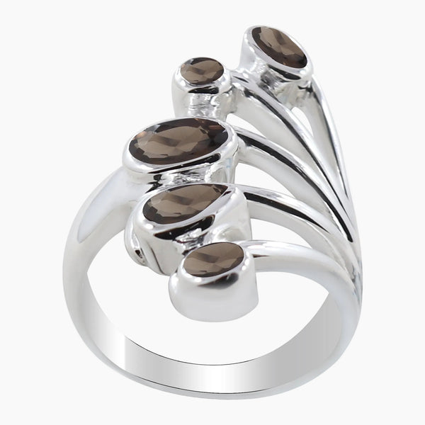 Emerald Silver Rings