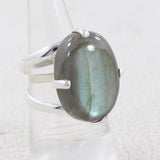 Labradorite Gemstone Sterling Silver Ring Jewelry