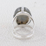 Labradorite Gemstone Sterling Silver Ring Jewelry