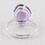Natural Amethyst Silver Ring