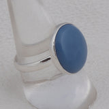 925 Sterling Silver Blue Opal Ring