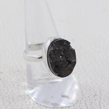 Natural Shungite Silver Ring