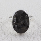 Natural Shungite Silver Ring