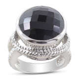 925 Sterling Silver Black Onyx Ring
