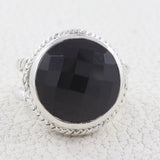 925 Sterling Silver Black Onyx Ring