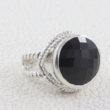 925 Sterling Silver Black Onyx Ring