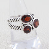 Multi Stone Silver Band Rings