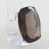 Smoky Quartz  925 Sterling Silver Ring