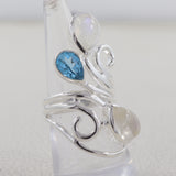 Natural Labradorite Silver Rings