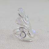 Natural Labradorite Silver Rings