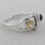 Black Onyx Silver Rings