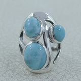 Rainbow Moonstone Silver Rings