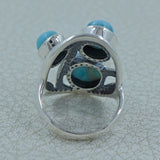 Rainbow Moonstone Silver Rings