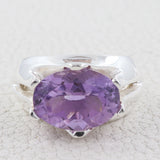 Purple Amethyst Sterling Silver Rings