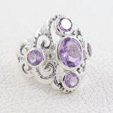 Amethyst gemstone 925 Sterling Silver Ring