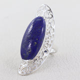 Spiny Oyster Turquoise Silver Ring