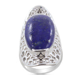 Spiny Oyster Turquoise Silver Ring