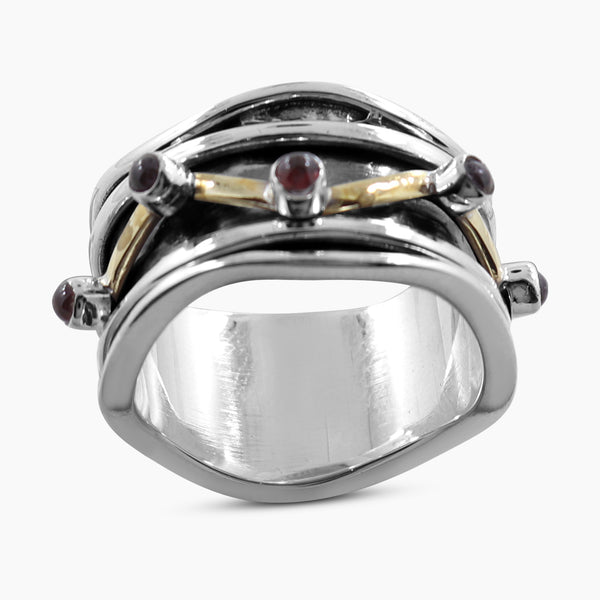 925 Sterling Silver Garnet Rings