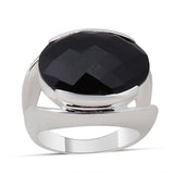 Green Amethyst Silver Ring