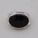 Green Amethyst Silver Ring