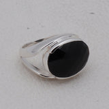 Green Amethyst Silver Ring
